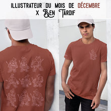 Load image into Gallery viewer, T-shirt à l&#39;unité // MOIS DE DÉCEMBRE 2021 // BEN TARDIF
