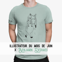 Load image into Gallery viewer, T-shirt à l&#39;unité // MOIS DE JUIN 2022 // BENJAMIN DESHAIES
