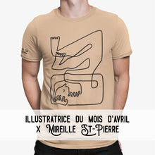 Load image into Gallery viewer, T-shirt à l&#39;unité // AVRIL 2023 // MIREILLE ST-PIERRE
