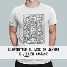 Load image into Gallery viewer, T-shirt à l&#39;unité // JANVIER 2023 // JULIEN CASTANIÉ
