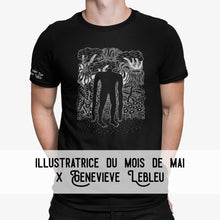 Load image into Gallery viewer, T-shirt à l&#39;unité // MAI 2023 // GENEVIÈVE LEBLEU
