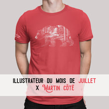 Load image into Gallery viewer, T-shirt à l&#39;unité // MOIS DE DE JUILLET 2022 // MARTIN CÔTÉ
